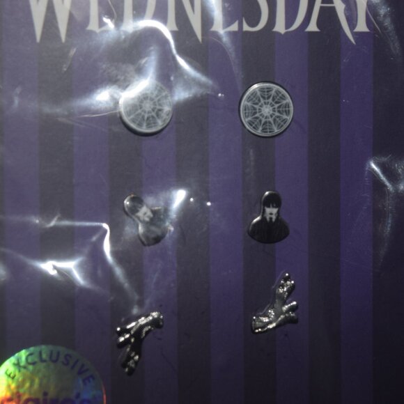 Wednesday Addams Earring Set - Picture 2 of 6